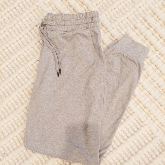 Quince Flowknit Mid-rise Joggers ~ Heather Gray - Picture 3 of 4